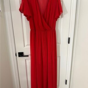 ASOS Vibrant Red Maxi Dress